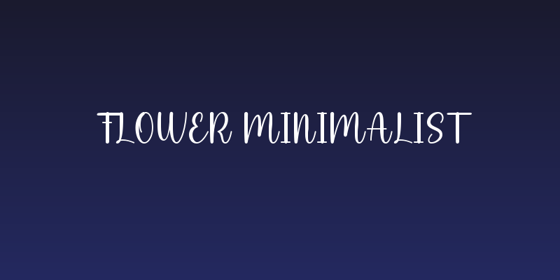 Flower Minimalist Social Header