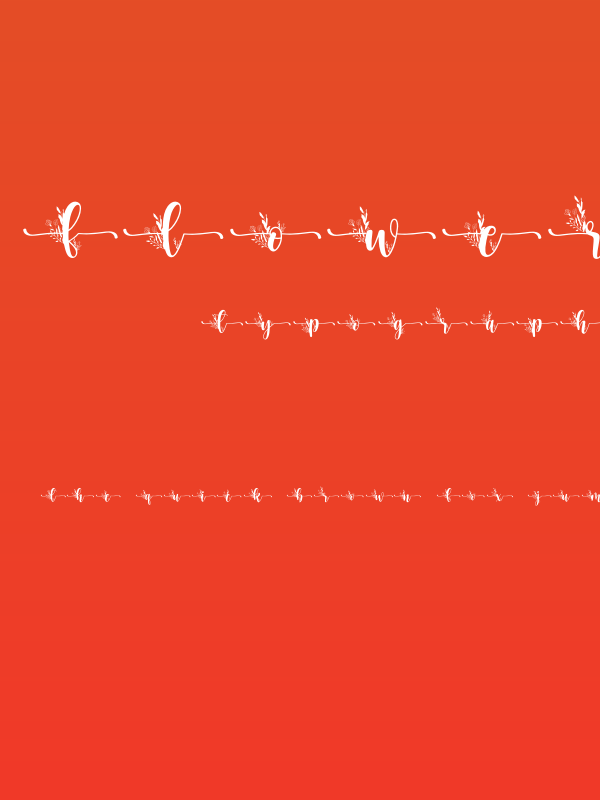 Flower  Monogram Poster