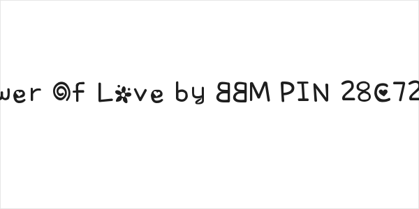 Flower Of Love by BBM PIN 28C72B27 Logo