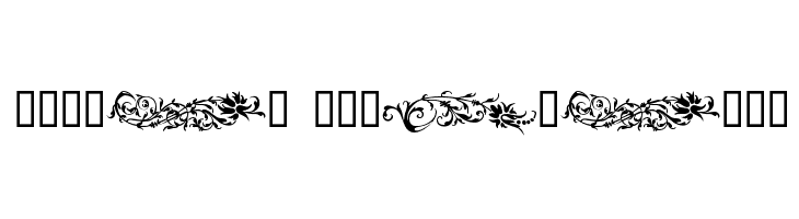Flower Ornaments  免费字体下载
