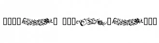 Flower Ornaments  Fuentes Gratis Descargar