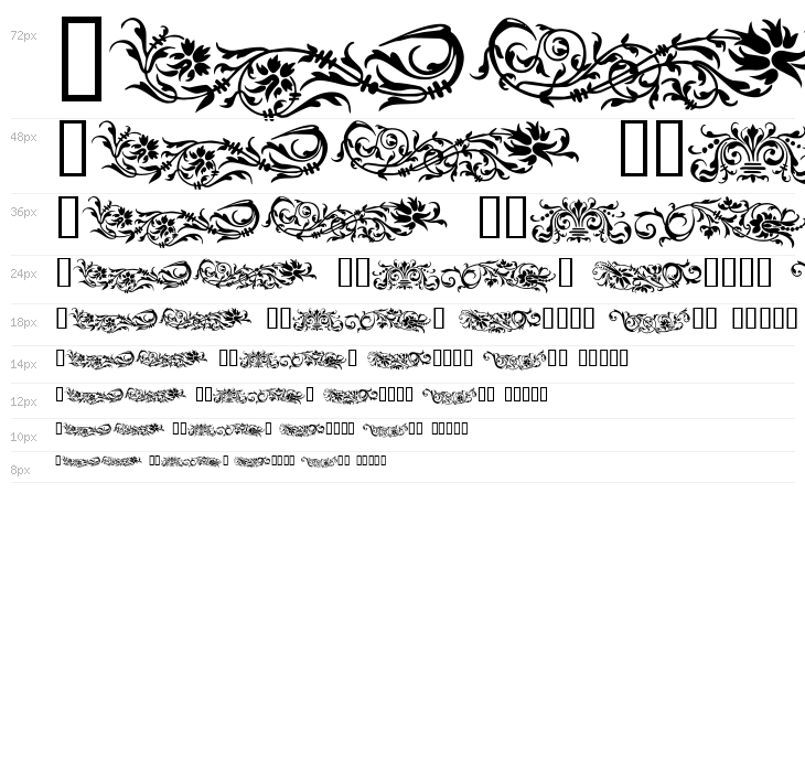 Flower Ornaments Waterfall