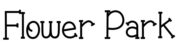 Flower Park  Frei Schriftart Herunterladen