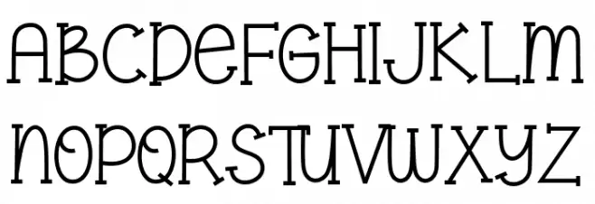 Flower Park フォント 大文字