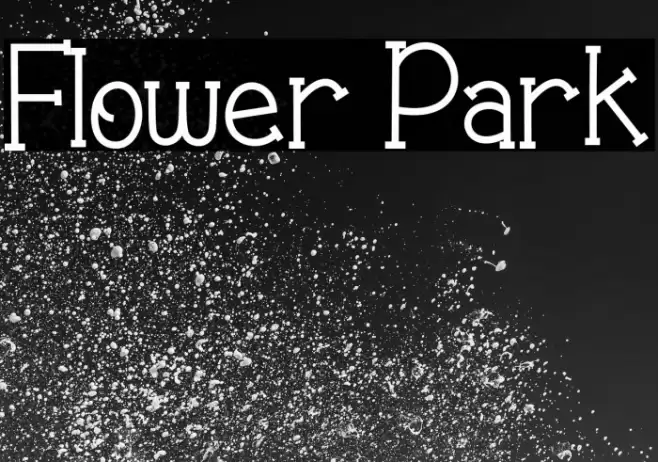 Flower Park フォント examples