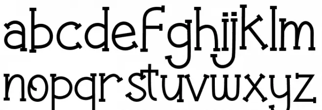 Flower Park フォント 小文字