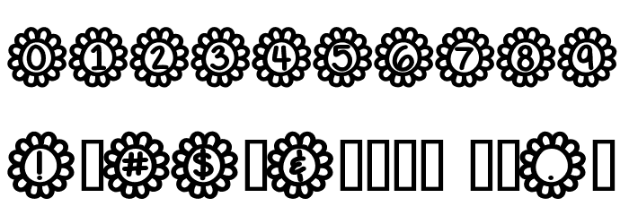 Flower Power Bold Font OTHER CHARS