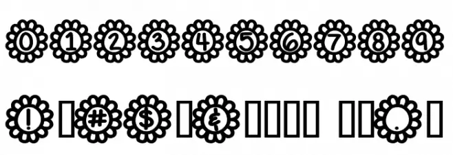 Flower Power Bold Font OTHER CHARS