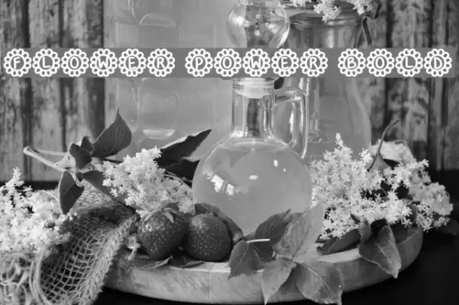 Flower Power Bold Font examples