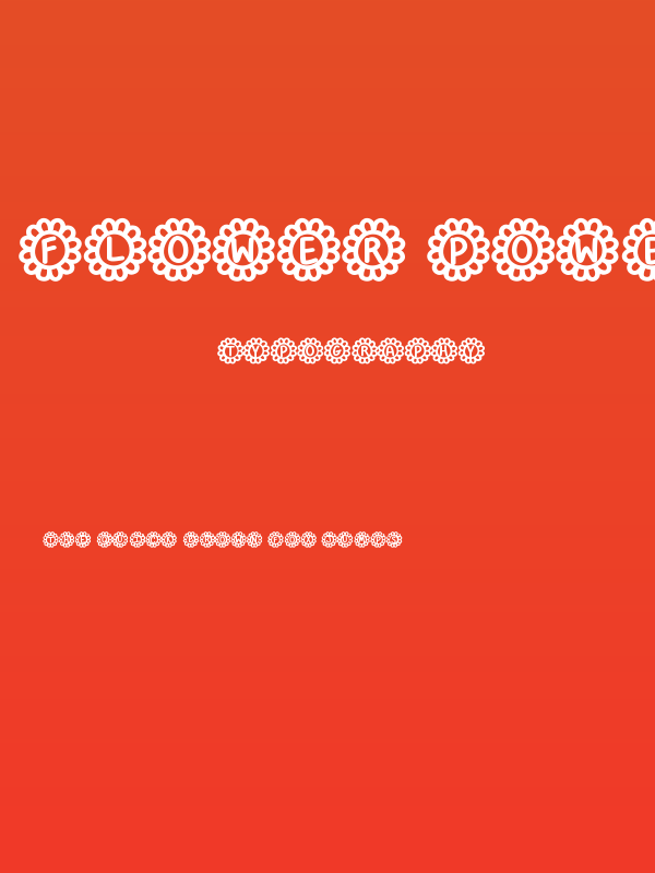 Flower Power Bold Poster