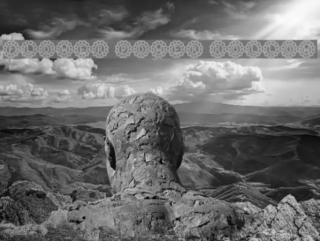 Flower Power Hollow Font examples