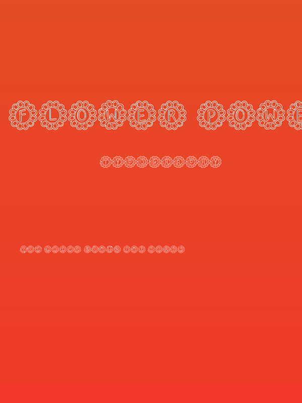 Flower Power Hollow Poster