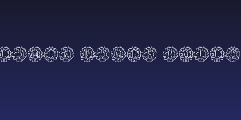 Flower Power Hollow Social Header