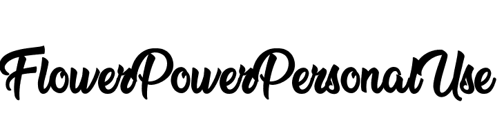 Flower Power Personal Use   Fuentes Gratis Descargar