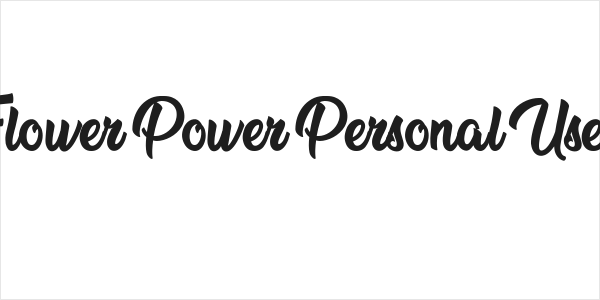 Flower Power Personal Use  Logo