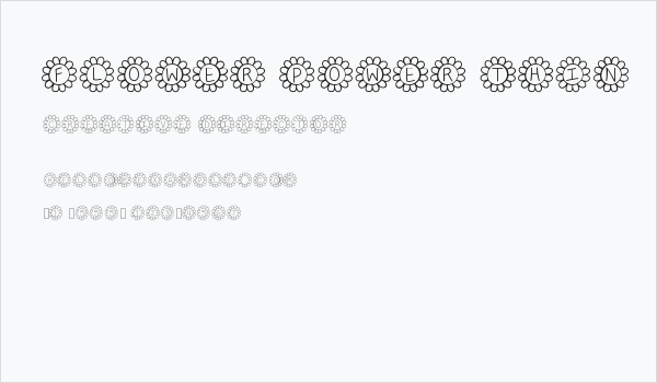 Flower Power Thin Business Card