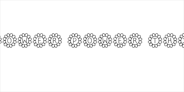 Flower Power Thin Logo