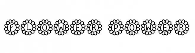 Flower Power  Fuentes Gratis Descargar