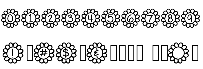 Flower Power Font OTHER CHARS