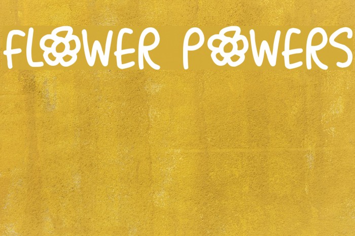 Flower Powers Font examples