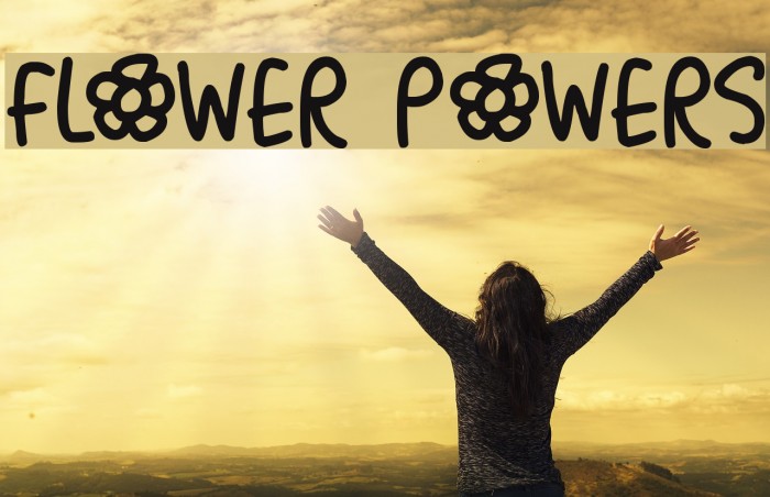 Flower Powers Font examples