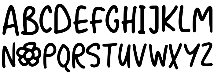 Flower Powers Font LOWERCASE