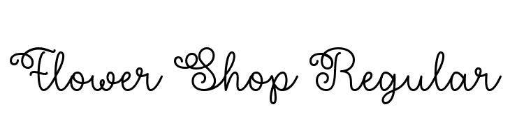 Flower Shop Regular  Fuentes Gratis Descargar