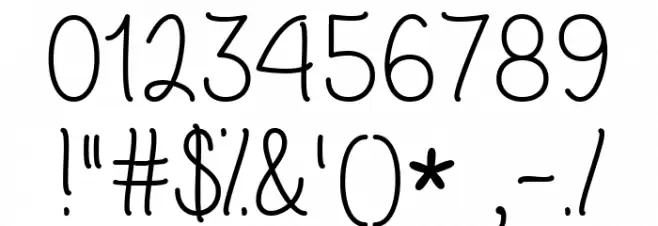 Flower Shop Regular Font OTHER CHARS