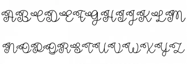 Flower Shop Regular Font Litere mari