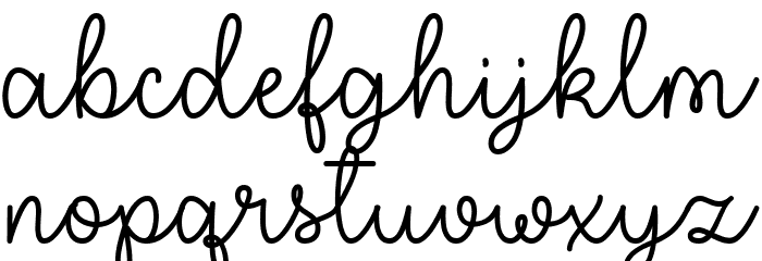 Flower Shop Regular Font LOWERCASE