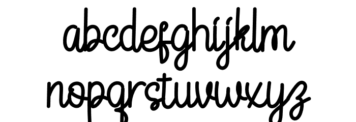 Flower Signature Personal Use Font LOWERCASE