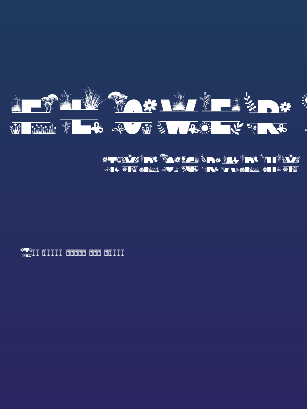 Flower Spring Monogram Only Poster