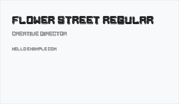 Flower Street Regular Business Card