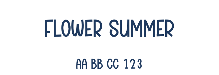 Flower Summer Font Preview