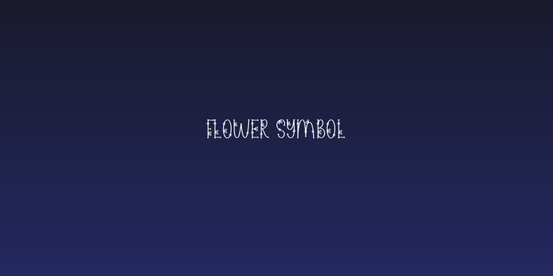 Flower Symbol Social Header