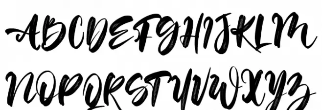 Flower Winter Font UPPERCASE