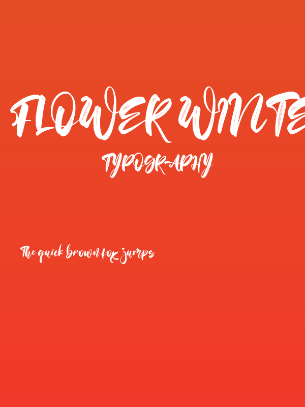 Flower Winter Poster