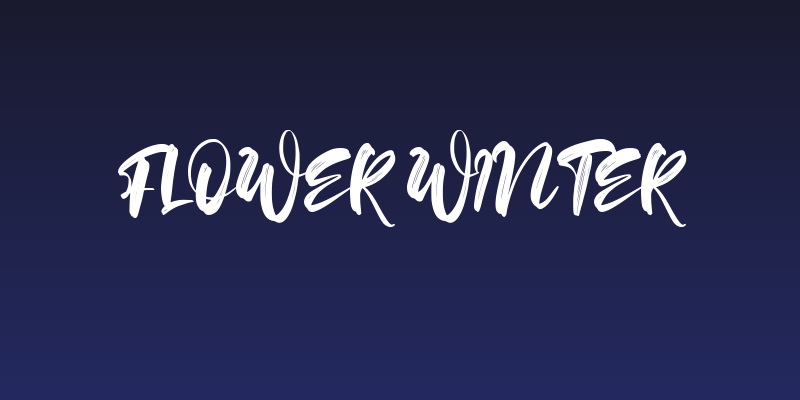 Flower Winter Social Header