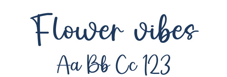 Flower vibes Font Preview