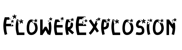 FlowerExplosion  नि: शुल्क फ़ॉन्ट्स डाउनलोड