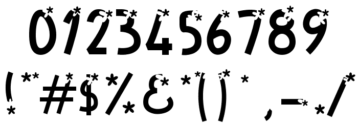 FlowerExplosion Font OTHER CHARS