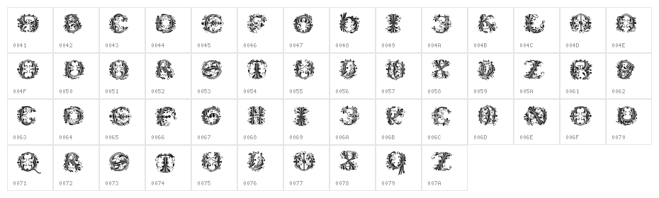 FlowerPowerRound-Medium Character Map
