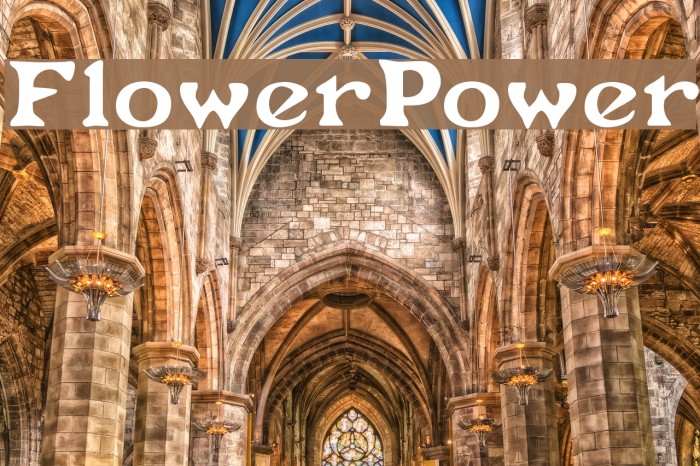 FlowerPower Font examples