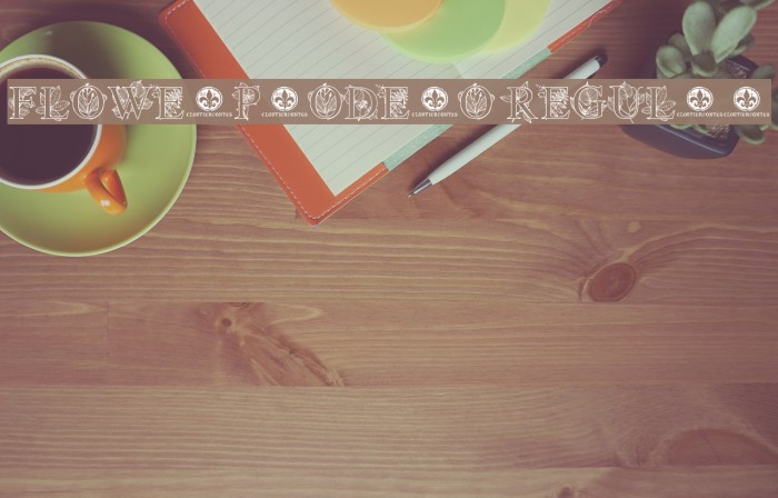 FlowerProDemo Regular Font examples