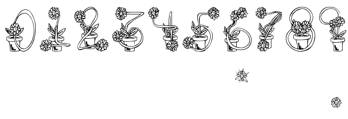 FlowerSketches Font OTHER CHARS
