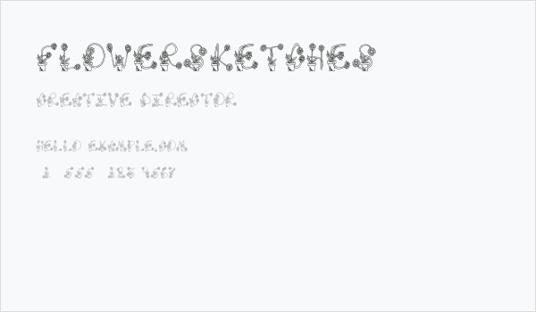 FlowerSketches Business Card