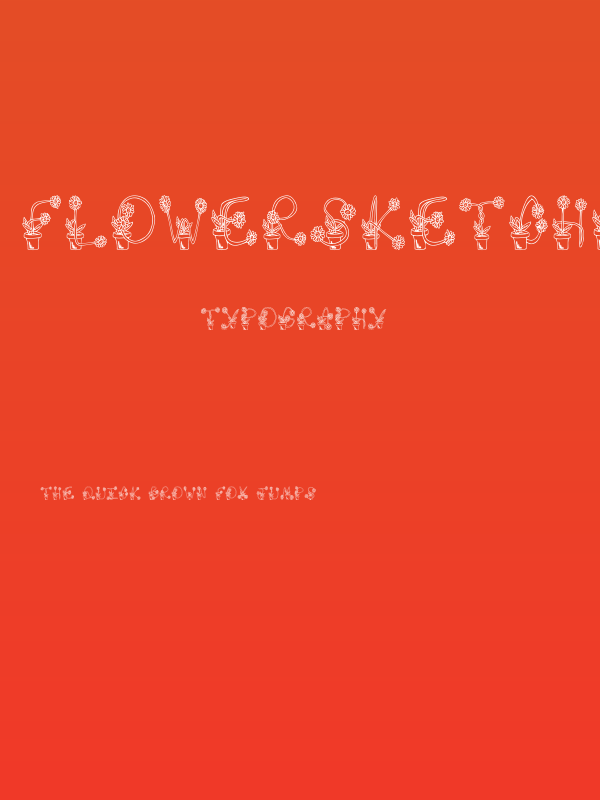 FlowerSketches Poster