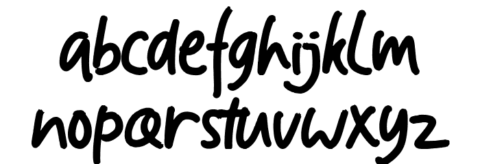 Flowerbee Font LOWERCASE