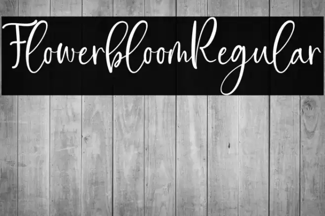 FlowerbloomRegular Font examples