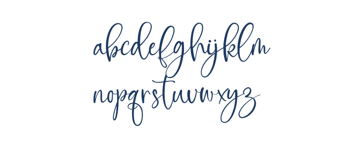 FlowerbloomRegular Lowercase